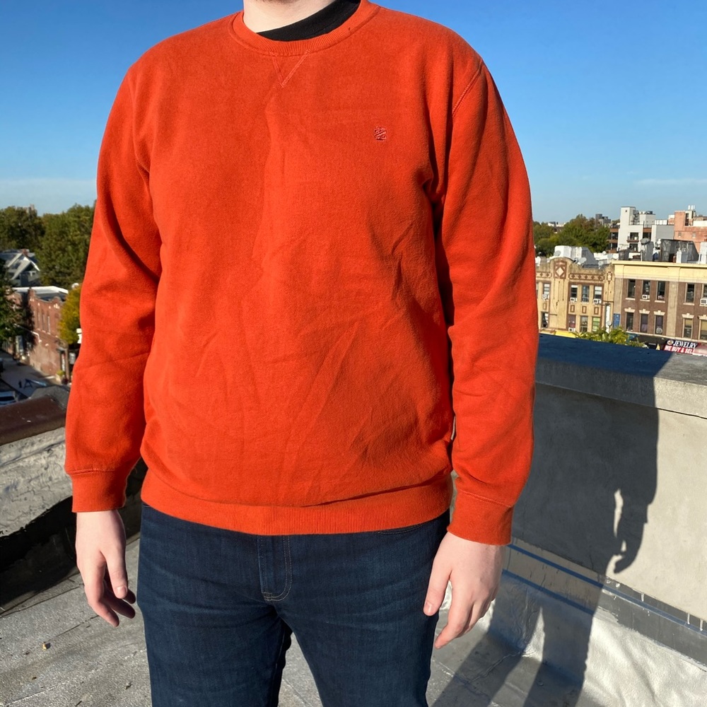 Izod burnt orange crewneck sweater